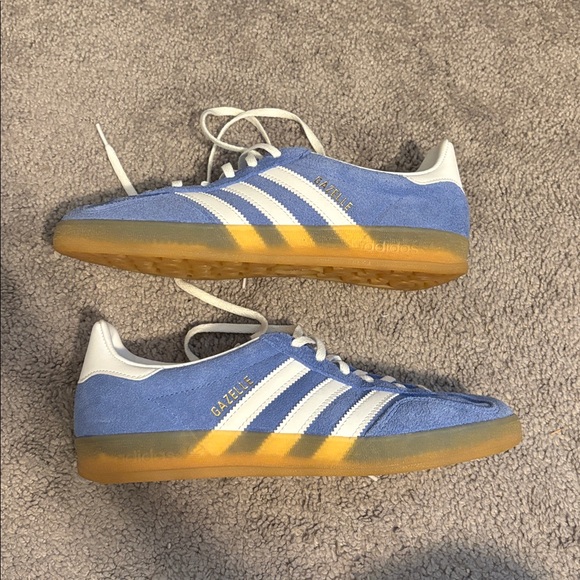 Adidas Gazelle periwinkle and white women's size 8 - Picture 4 of 7